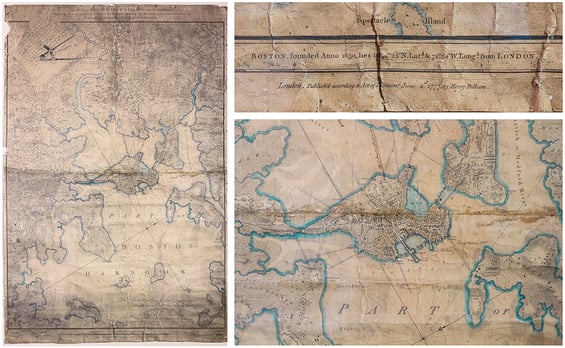 Revolutionary War Map of Boston
