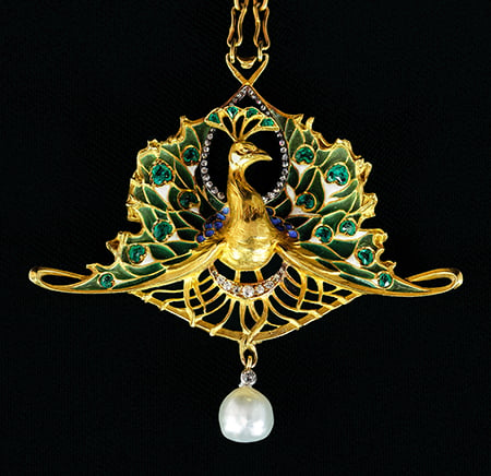 Art Nouveau Pendant by Gautrait